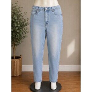 Ling Collection Women’s 2XL Light Wash Jeans 30x29 Runs Very Small Stretch Denim